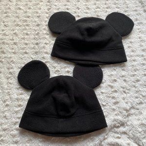 fleece Mickey ear hats